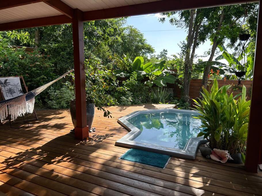 Bungalow, Gite Les Fleurs Du Colibri 波尔兰特 外观 照片